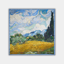 Vincent van Gogh - Pole pszenicy z cyprysami - dunumsilk.com