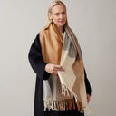 Duży kaszmirowy szal NO.13 | 200x65 - dunumsilk.com