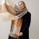Duży kaszmirowy szal NO.13 | 200x65 - dunumsilk.com