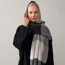 Duży kaszmirowy szal NO.22 | 200x65 - dunumsilk.com