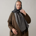 Luksusowy szal z wełny NO.63 | 170x30 - dunumsilk.com