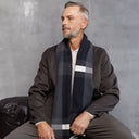 Męski szal NO.40 | 177x29 - dunumsilk.com
