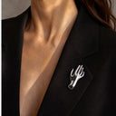 Elegancka broszka NO.01 - dunumsilk.com